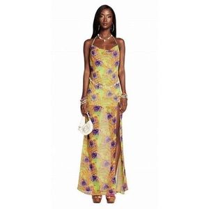 I.AM.GIA Naphtalia dress with hawaiin hibiscus print— Women’s small